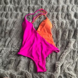 Victoria’s Secret Plunging Colorblock One Piece